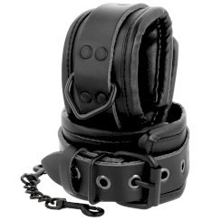 Darkness Leather Wrist Restraints Black