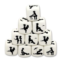 Diablo Picante -  Valkoinen Posing Dice