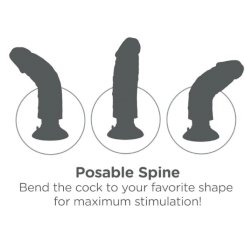 Dildo Vibrador King Cock 23 Cm Natural 5