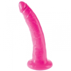 King cock - plus 3d dildo swinging balls 15.2 cm light skin