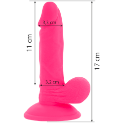 Diversia - joustava värisevä dildo 17 cm -  pinkki 2