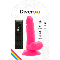 Diversia - joustava värisevä dildo 17 cm -  pinkki 7