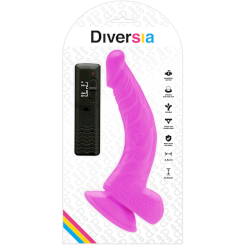 Diversia - joustava värisevä dildo 21.5 cm -  purppura 6