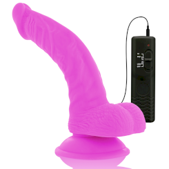 Diversia - joustava värisevä dildo 21.5 cm -  purppura 7