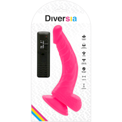 Diversia - joustava värisevä dildo  pinkki 21.5 cm -o- 4.5 cm 7