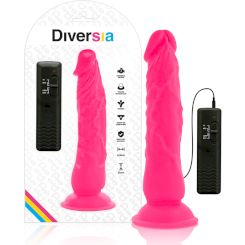 Diversia - joustava värisevä dildo  pinkki 21 cm -o- 4.9 cm 1