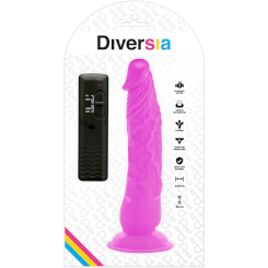 Diversia - joustava värisevä dildo  purppura 21 cm -o- 4.9 cm 7