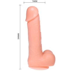 Baile - realistinen dildo dildo värinä ja rotation 20 cm 5