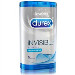 Durex Invisible Extra Thin 12 Uds