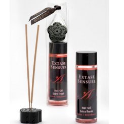 Extase sensual - hierontaöljy with extra fresh mansikka effect 30 ml