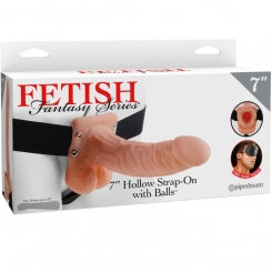 Fetish fantasy series - series 7 ontto strap-on dildo kiveksillä 17.8cm flesh 0