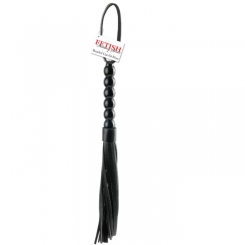 Ohmama fetish juomutettu silikoni handle flogger 22 cm