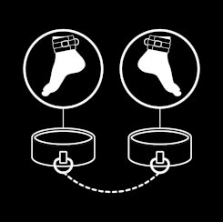 Fetish submissive - vegan nahka ankle käsiraudat with noprene lining 3