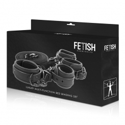 Fetish submissive - setti of käsiraudat ja ties with noprene lining 0