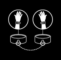 Fetish submissive - vegan nahka käsiraudat with noprene lining 3