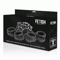 Fetish submissive - luxury bed ties setti with noprene lining