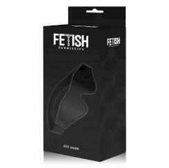 Fetish submissive tumma room - vegan nahka maski with neoprene lining