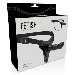 Fetish submissive valjaat -  musta silikoni g-piste 16 cm 2