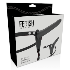 Fetish submissive valjaat -  musta silikoni vibraattori 15 cm 2