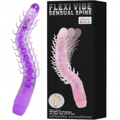 Baile - flexi vibe sensual spine taipuisa värisevä dildo  lila 23.5 cm 2