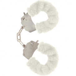 Blue Light Marabou Handcuffs