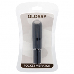 Glossy Pocket Vibrator Black