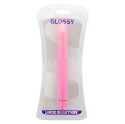 Glossy Slim Vibrator Deep Rose