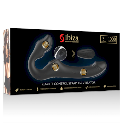 Ibiza - kaukosäädettävä valjaaton vibraattori 3 motors 1000 combinations. 10