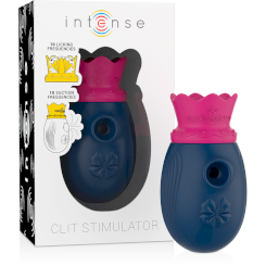 Intense - klitoriskiihotin 10 licking ja suction frequencies -  sininen 0