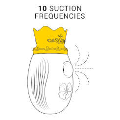 Intense - klitoriskiihotin 10 licking ja suction frequencies -  sininen 2