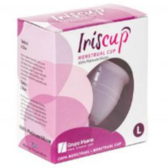 Iriscup - small  pinkki month cup a + free sterilizer bag