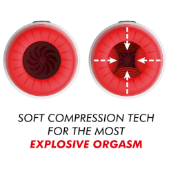 Jamyjob - rocket masturbaattori soft compression tech ja värinä 8