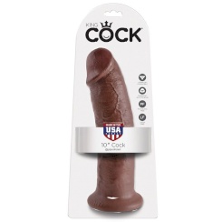 King cock - 10 dildo  ruskea 25.4 cm 0