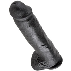 King cock - 11 dildo  musta kiveksillä 28 cm