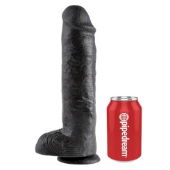 King cock - 11 dildo  musta kiveksillä 28 cm 3