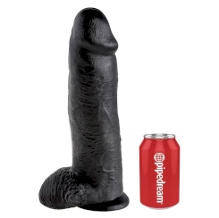 King cock - 12 dildo  musta kiveksillä 30.48 cm 2