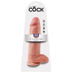 King cock - 12 dildo flesh kiveksillä 30.48 cm 0