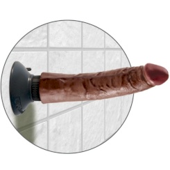 King cock - värisevä cock  ruskea 20.32 cm 4