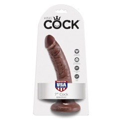 King cock - 7 dildo suklaa 17.8 cm 0