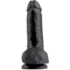 King Cock - 7 Dildo  Musta Kiveksillä...