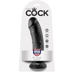 King cock - 8 dildo  musta 20.3 cm 0