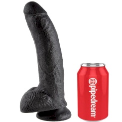 King cock - 9 dildo  musta kiveksillä 22.9 cm 2