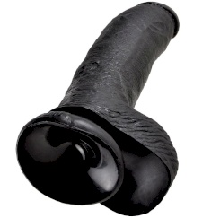 King cock - 9 dildo  musta kiveksillä 22.9 cm 4