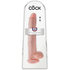 King Cock - Dildo Kiveksillä 35.6 Cm...