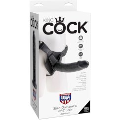 King cock - valjaat with  musta realistinen penis 22.9 cm 3