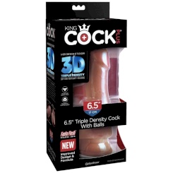 King cock - plus 3d dildo kiveksillä 17 cm 7