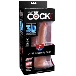 King cock - plus 3d triple density dildo 18 cm 7