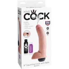King cock - realistinen natural ejaculator penis 22.86 cm 2
