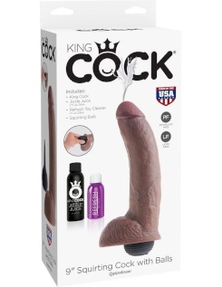 King cock - realistinen  ruskea ejaculator penis 22.86 cm 2