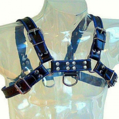 Leather Body Chest Bulldog Harness...